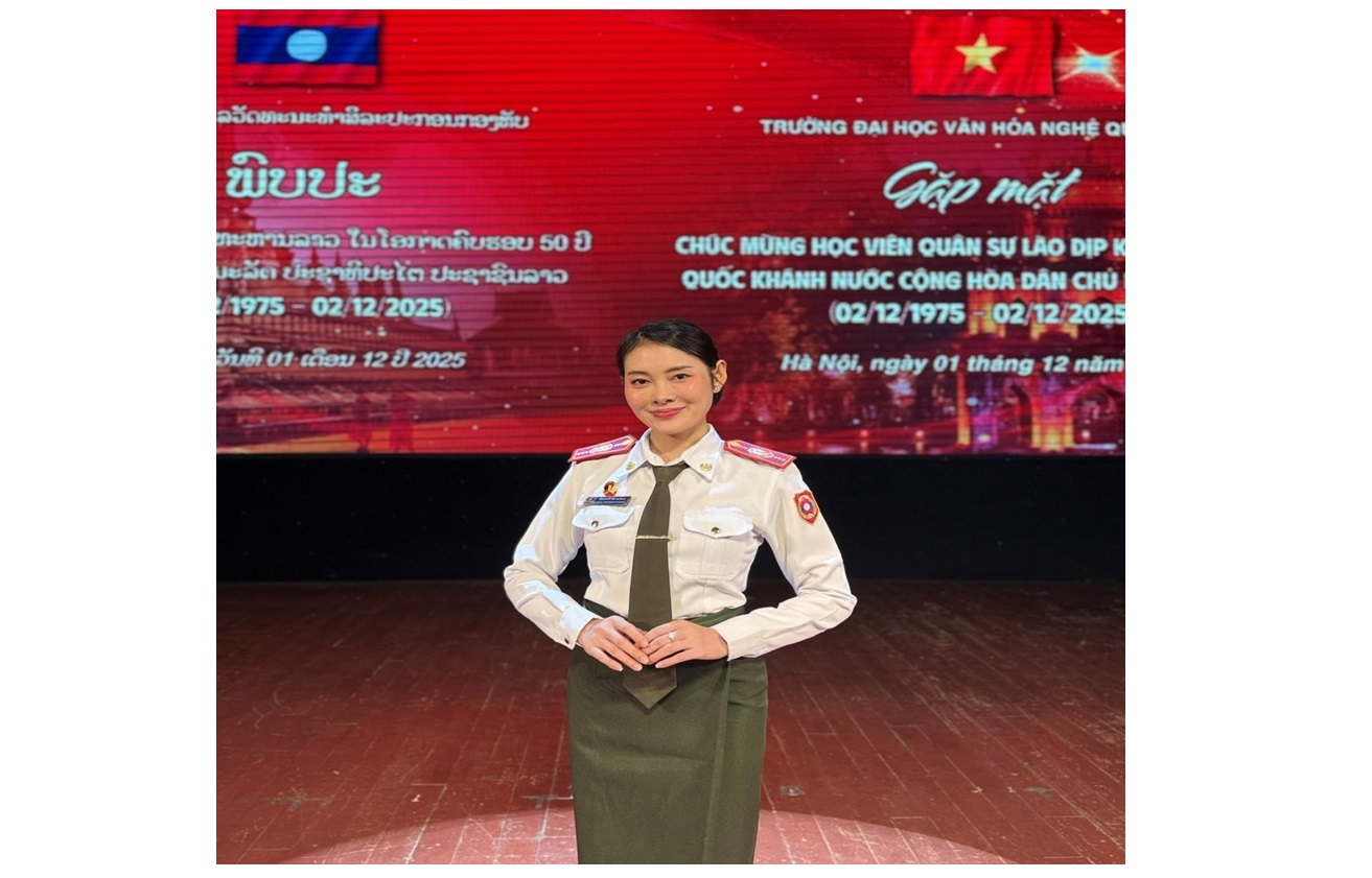 Hành trình trưởng thành của học viên Lào tại Trường Đại học Văn hóa nghệ thuật Quân đội

